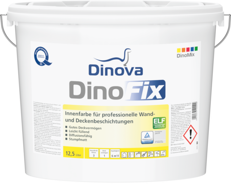 Gebinde  DinoFix | Innenfarbe für professionelle Wand- und Deckenbeschichtungen