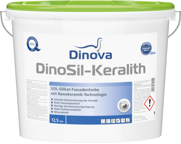 Gebinde  DinoSil-Keralith | SOL-Silikat-Fassadenfarbe mit Nano-Keramik-Technologie