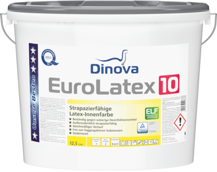 Gebinde  EuroLatex 10 | Strapazierfähige Latex-Innenfarbe