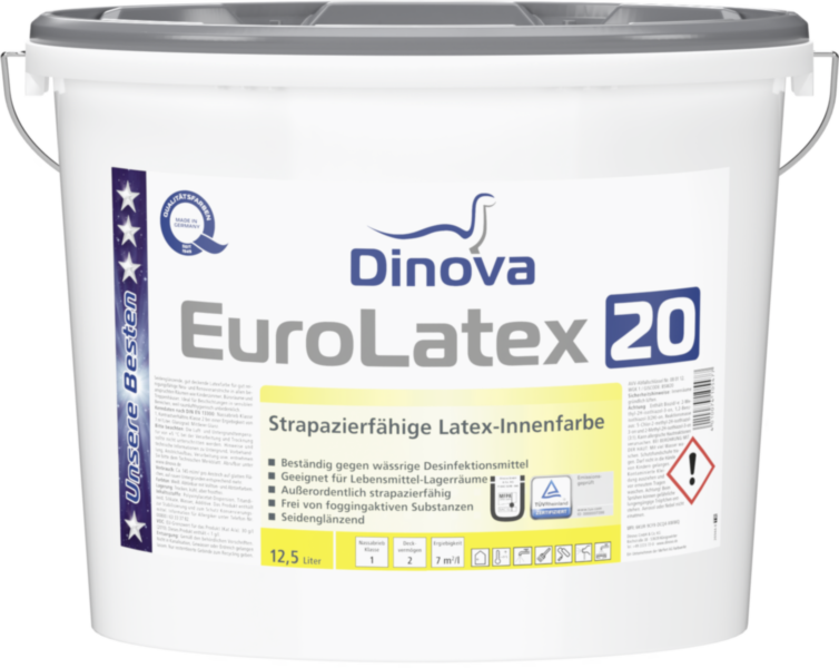 Gebinde  EuroLatex 20 | Strapazierfähige Latex-Innenfarbe