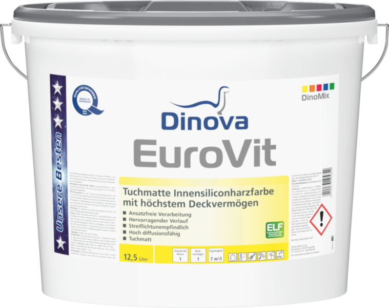 Gebinde  EuroVit | Innensiliconharzfarbe mit höchstem Deckvermögen
