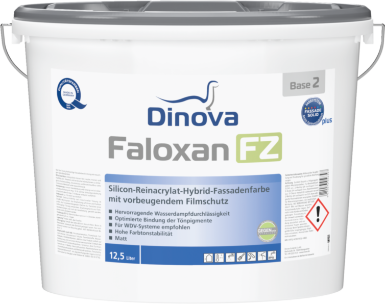 Gebinde  Faloxan FZ | Siliconharz-Fassadenfarbe mit Hybrid-Technologie und vorbeugendem Filmschutz