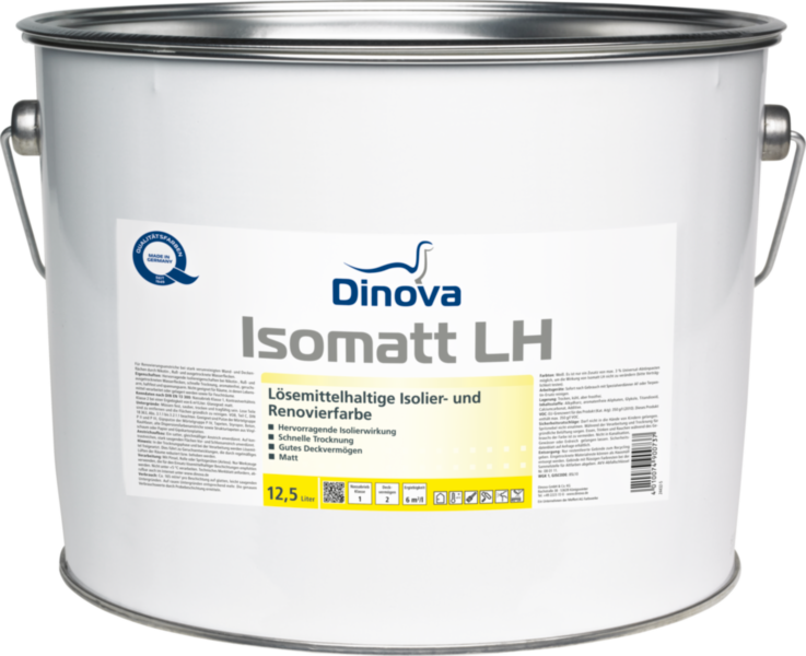 Gebinde  Isomatt LH | Lösemittelhaltige Isolier- und Renovierfarbe