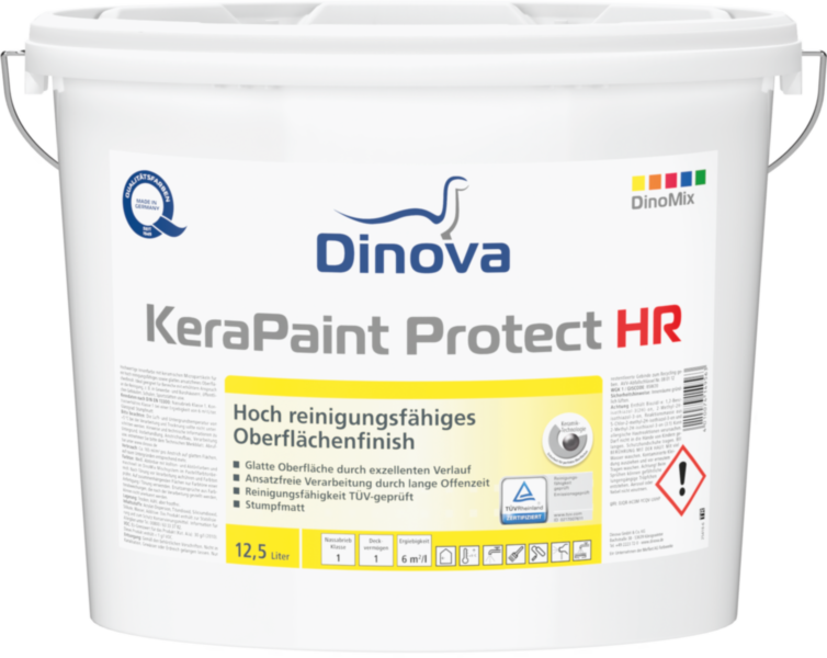 Gebinde  KeraPaint Protect HR | Hoch reinigungsfähiges Oberflächenfinish