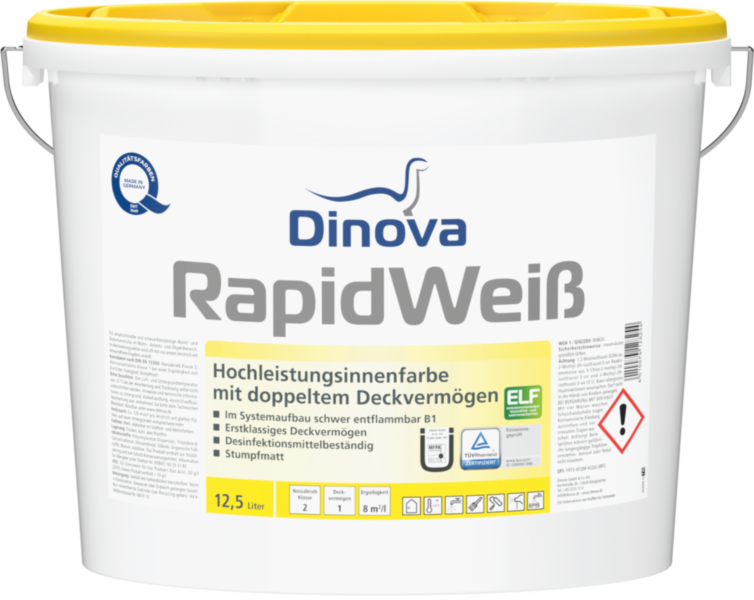 Gebinde  RapidWeiß | Hochleistungsinnenfarbe mit doppeltem Deckvermögen