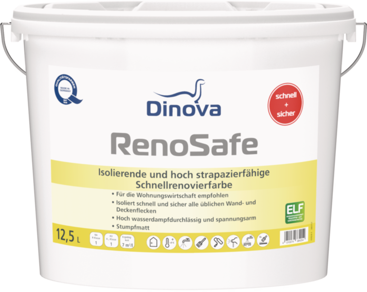 Gebinde  RenoSafe | Isolierende und hoch strapazierfähige Schnellrenovierfarbe