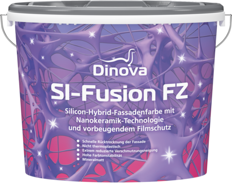 Gebinde  SI-Fusion FZ | Silicon-Hybrid-Fassadenfarbe mit Nano-Keramik-Technologie und vorbeugendem Filmschutz